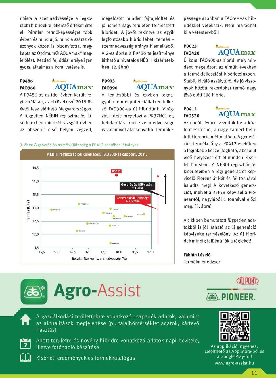 Kezdeti fejlődési erélye igen gyors, alkalmas a korai vetésre is. P9486 FAO360 A P9486-os az idei évben került regisztrálásra, az elkövetkező 2015-ös évtől lesz elérhető Magyarországon.