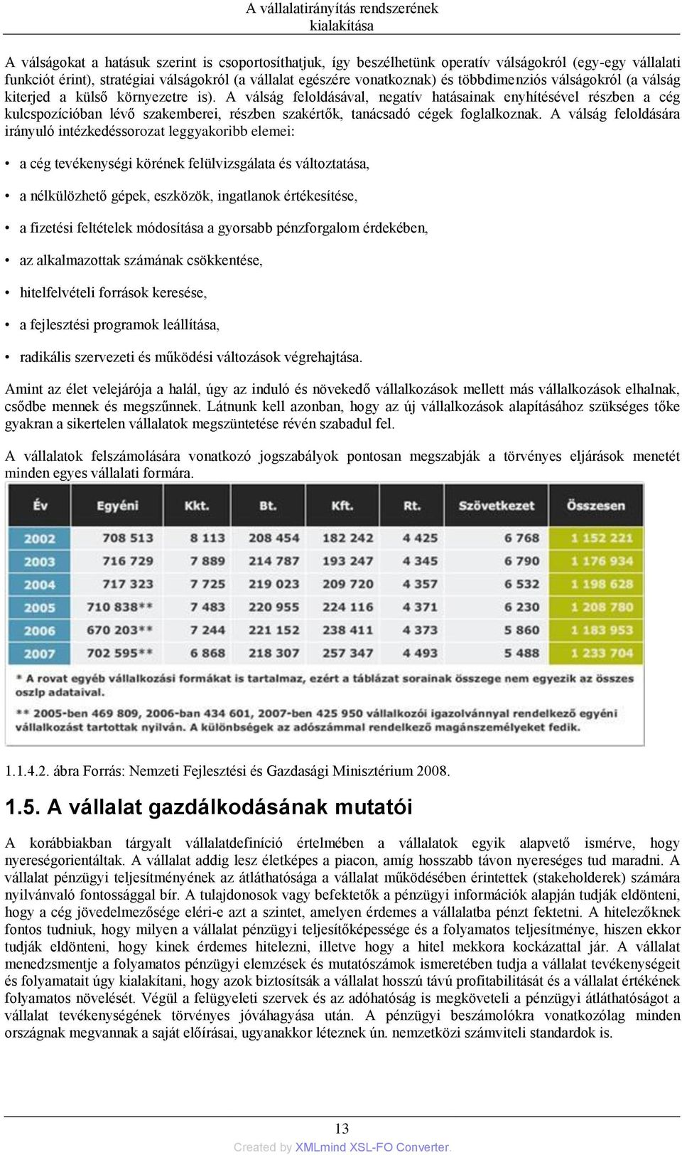 A válság feloldásával, negatív hatásainak enyhítésével részben a cég kulcspozícióban lévő szakemberei, részben szakértők, tanácsadó cégek foglalkoznak.