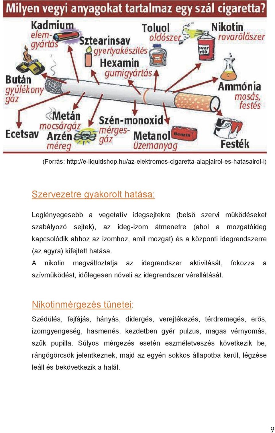 a mozgatóideg kapcsolódik ahhoz az izomhoz, amit mozgat) és a központi idegrendszerre (az agyra) kifejtett hatása.