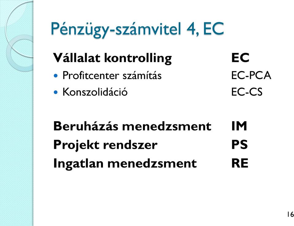 Konszolidáció Beruházás menedzsment