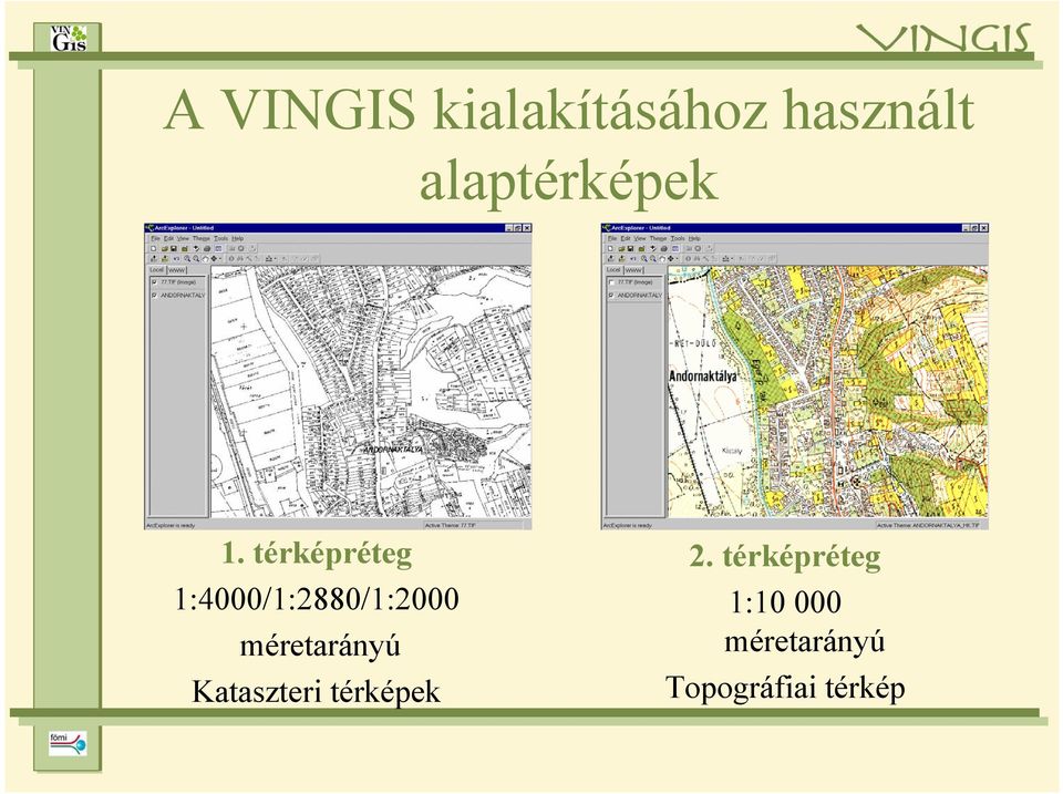 térképréteg 1:4000/1:2880/1:2000