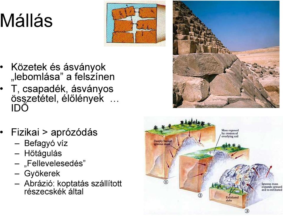 Fizikai > aprózódás Befagyó víz Hőtágulás