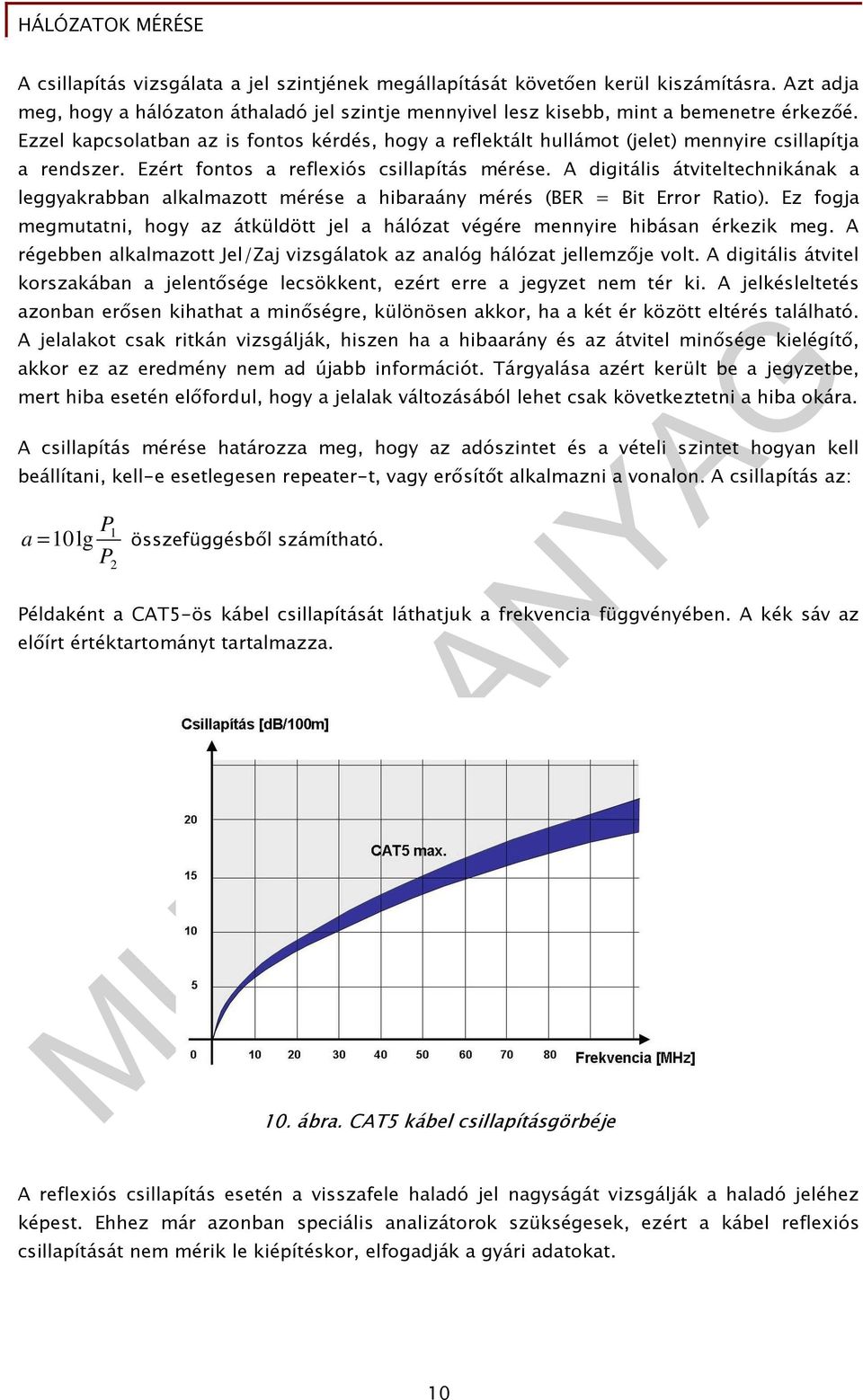 A digitális átviteltechnikának a leggyakrabban alkalmazott mérése a hibaraány mérés (BER = Bit Error Ratio). Ez fogja megmutatni, hogy az átküldött jel a hálózat végére mennyire hibásan érkezik meg.