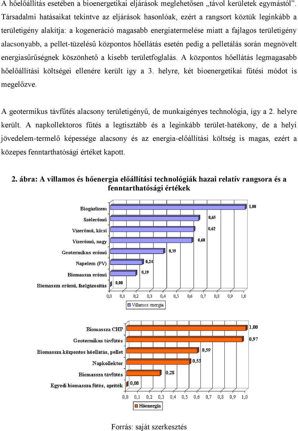 pellet-tüzelésű központos hőellátás esetén pedig a pelletálás során megnövelt energiasűrűségnek köszönhető a kisebb területfoglalás.