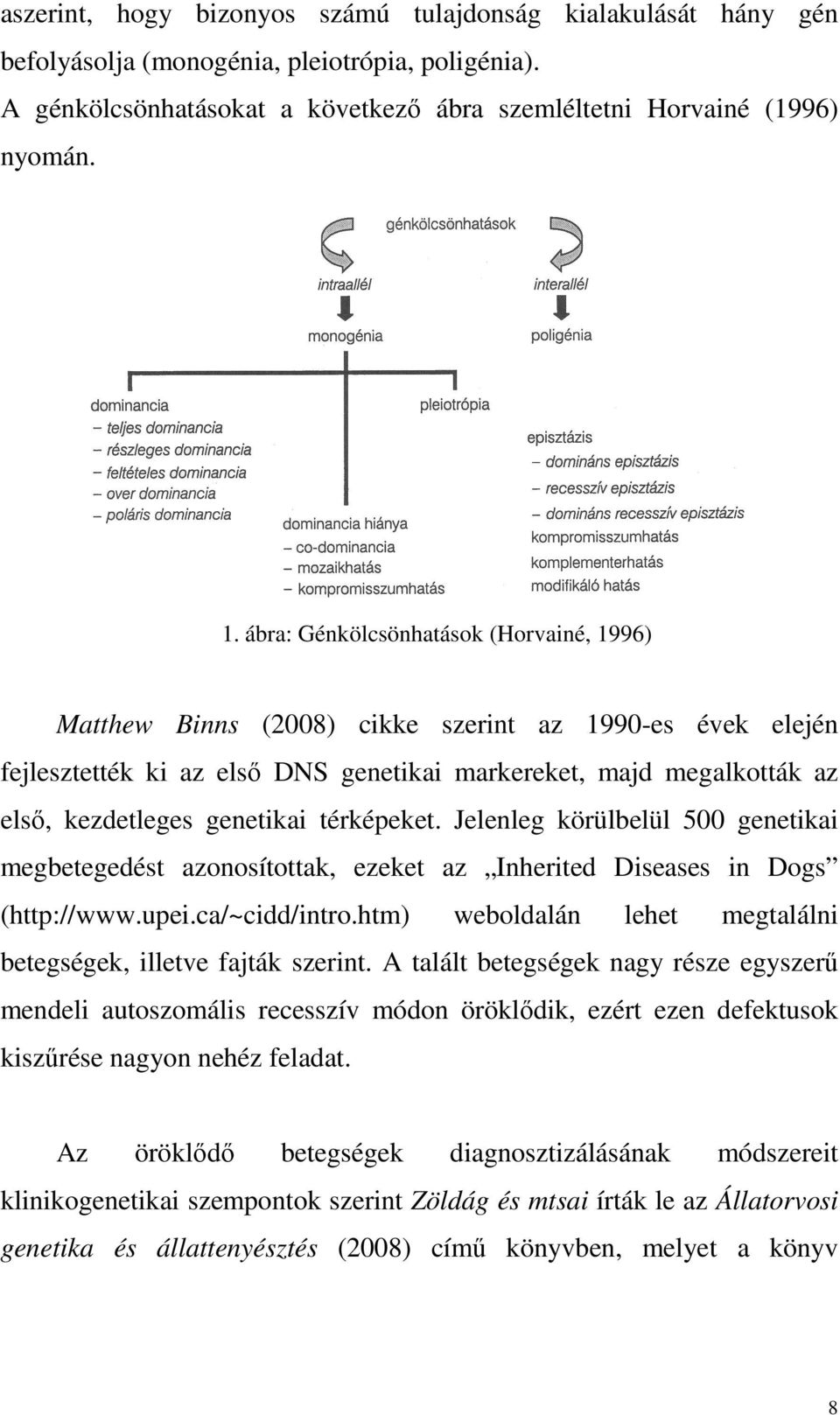 térképeket. Jelenleg körülbelül 500 genetikai megbetegedést azonosítottak, ezeket az Inherited Diseases in Dogs (http://www.upei.ca/~cidd/intro.