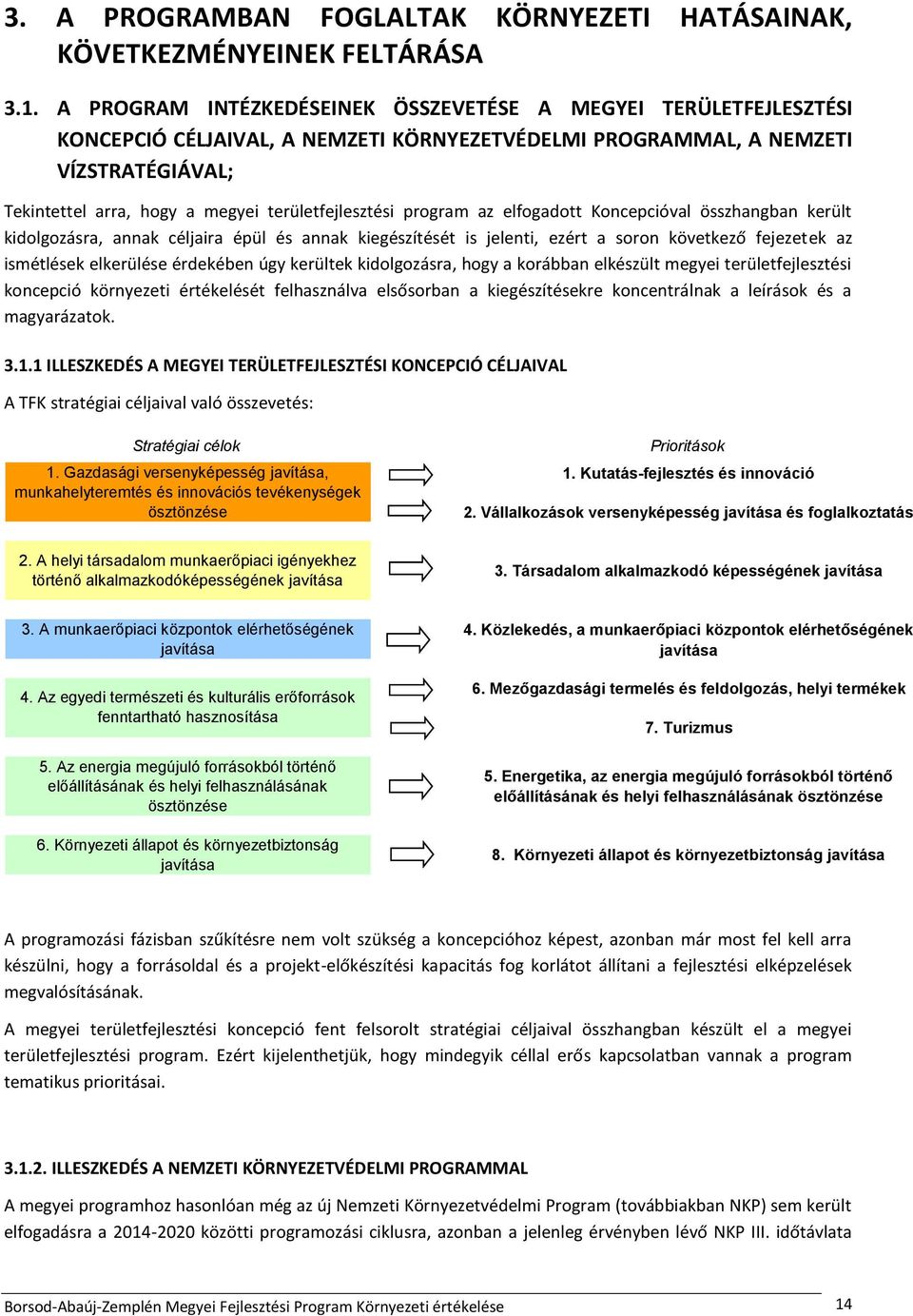 területfejlesztési program az elfogadott Koncepcióval összhangban került kidolgozásra, annak céljaira épül és annak kiegészítését is jelenti, ezért a soron következő fejezetek az ismétlések