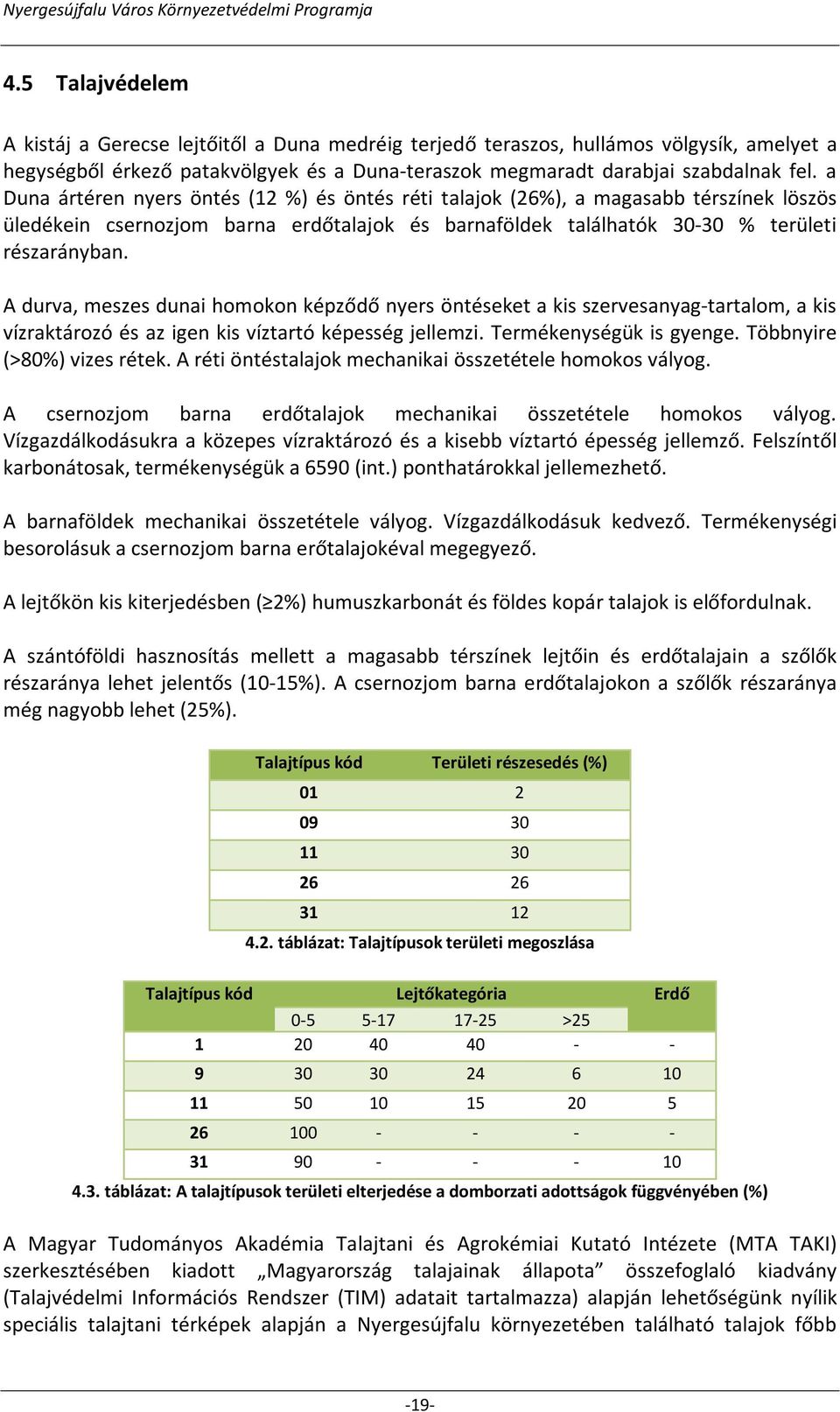 A durva, meszes dunai homokon képződő nyers öntéseket a kis szervesanyag-tartalom, a kis vízraktározó és az igen kis víztartó képesség jellemzi. Termékenységük is gyenge. Többnyire (>80%) vizes rétek.