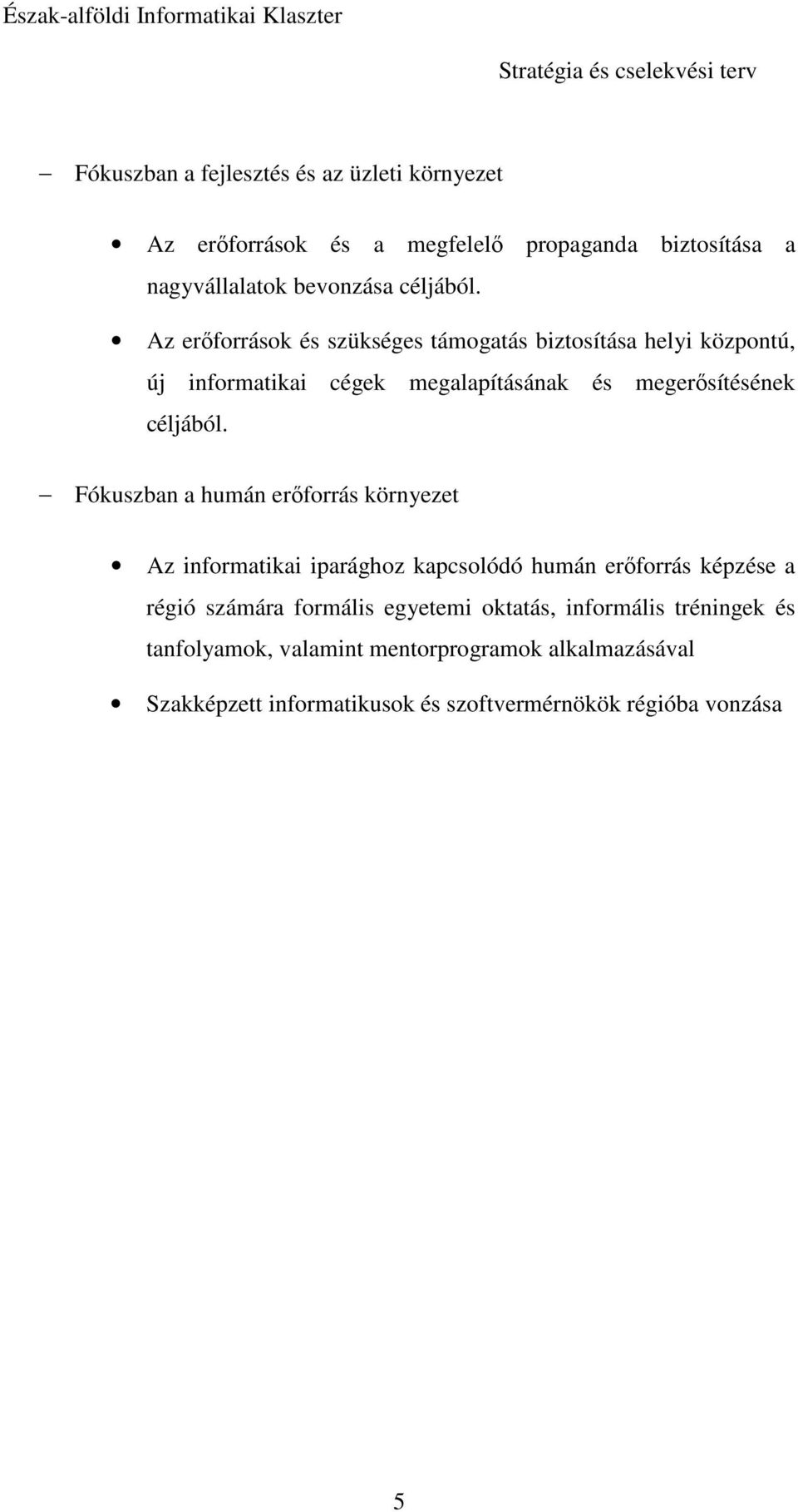 Fókuszban a humán erıforrás környezet Az informatikai iparághoz kapcsolódó humán erıforrás képzése a régió számára formális egyetemi