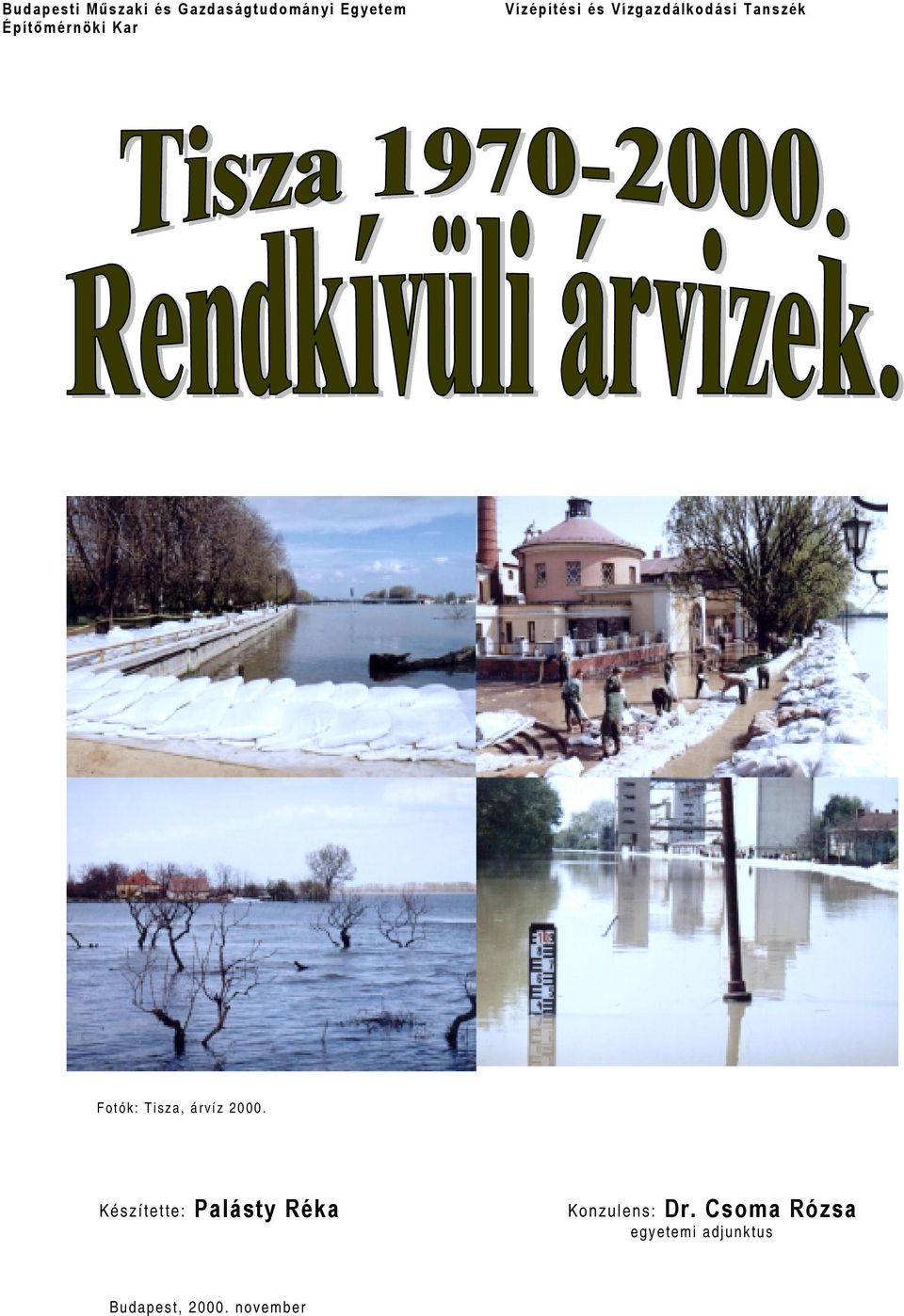 Fotók: Tisza, árvíz 2000.