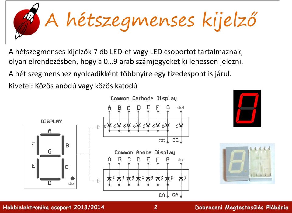 számjegyeket ki lehessen jelezni.