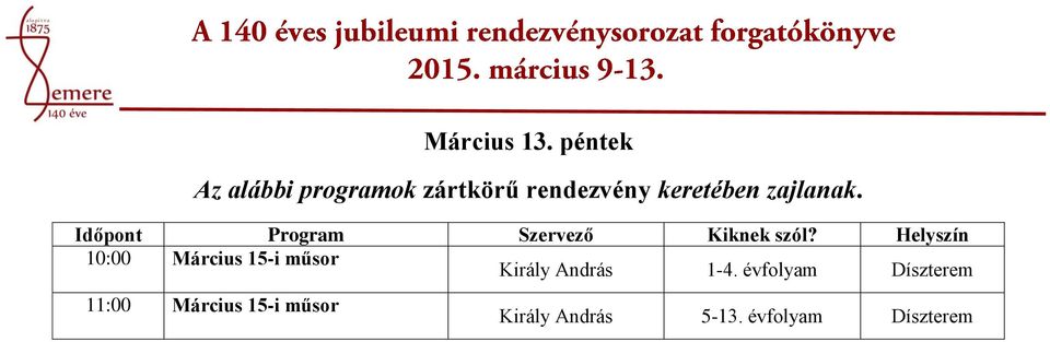 Király András 1-4.