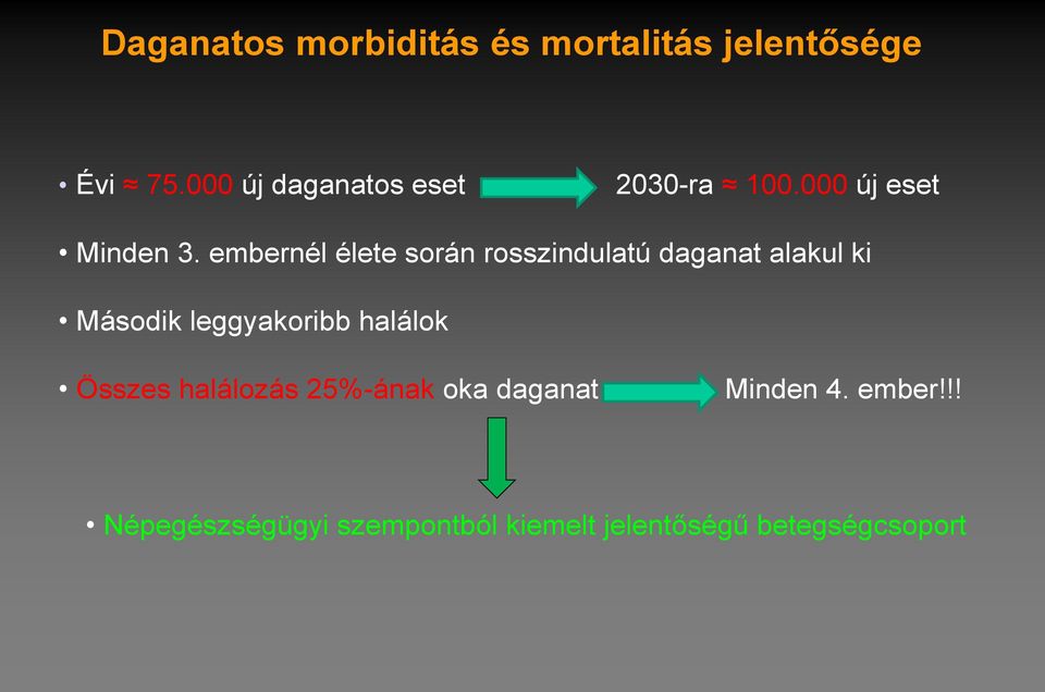 embernél élete során rosszindulatú daganat alakul ki Második leggyakoribb