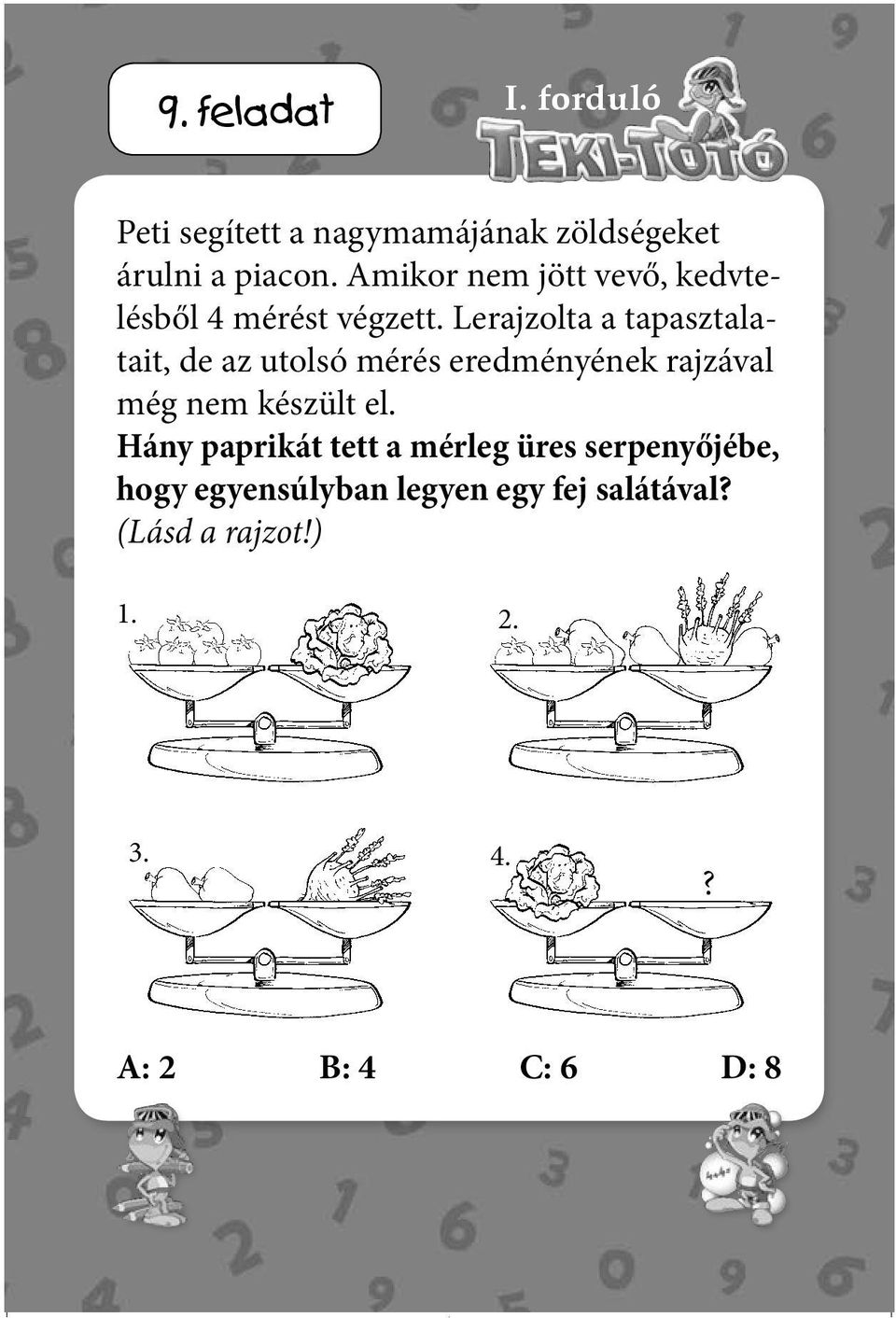 Lerajzolta a tapasztalatait, de az utolsó mérés eredményének rajzával még nem készült el.