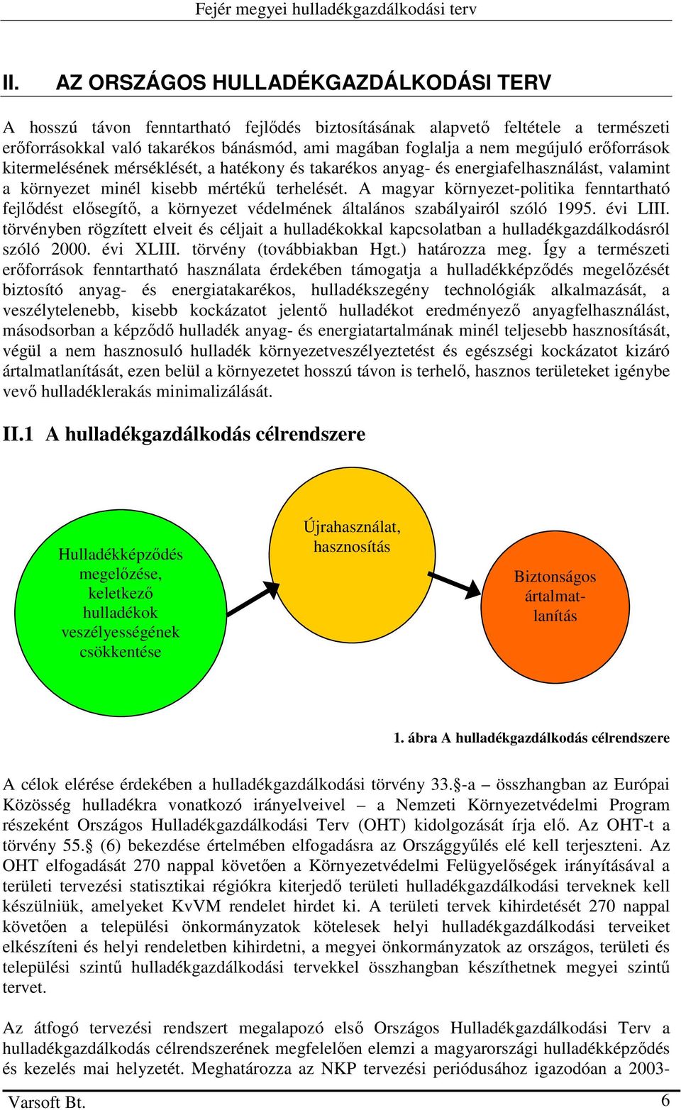 A magyar környezet-politika fenntartható fejlıdést elısegítı, a környezet védelmének általános szabályairól szóló 1995. évi LIII.