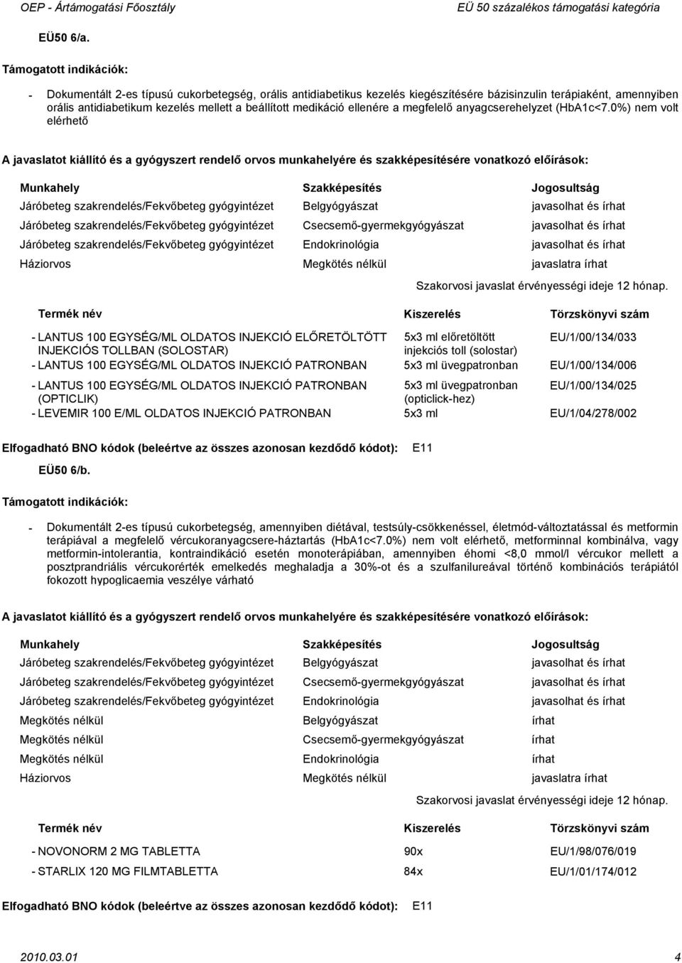 megfelelő anyagcserehelyzet (HbA1c<7.