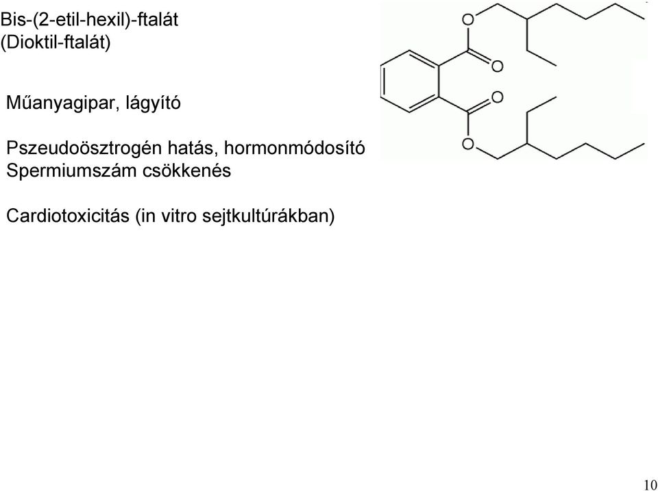 hatás, hormonmódosító Spermiumszám