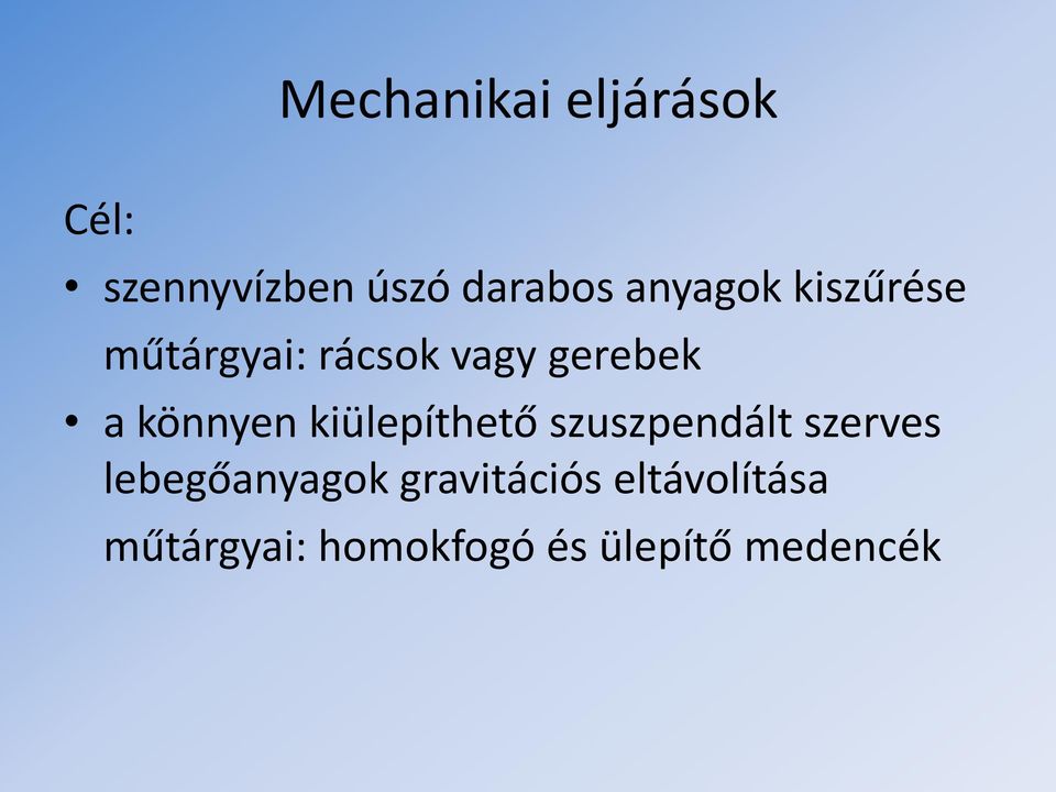 könnyen kiülepíthető szuszpendált szerves lebegőanyagok