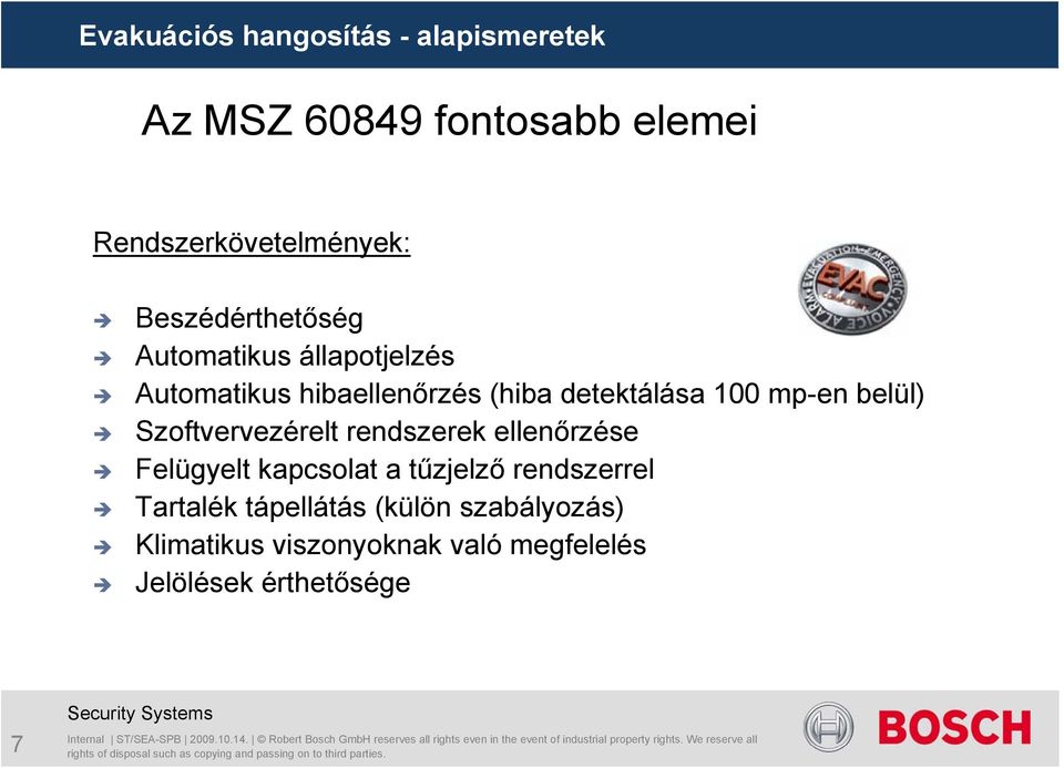 mp-en belül) Szoftvervezérelt rendszerek ellenőrzése Felügyelt kapcsolat a tűzjelző rendszerrel