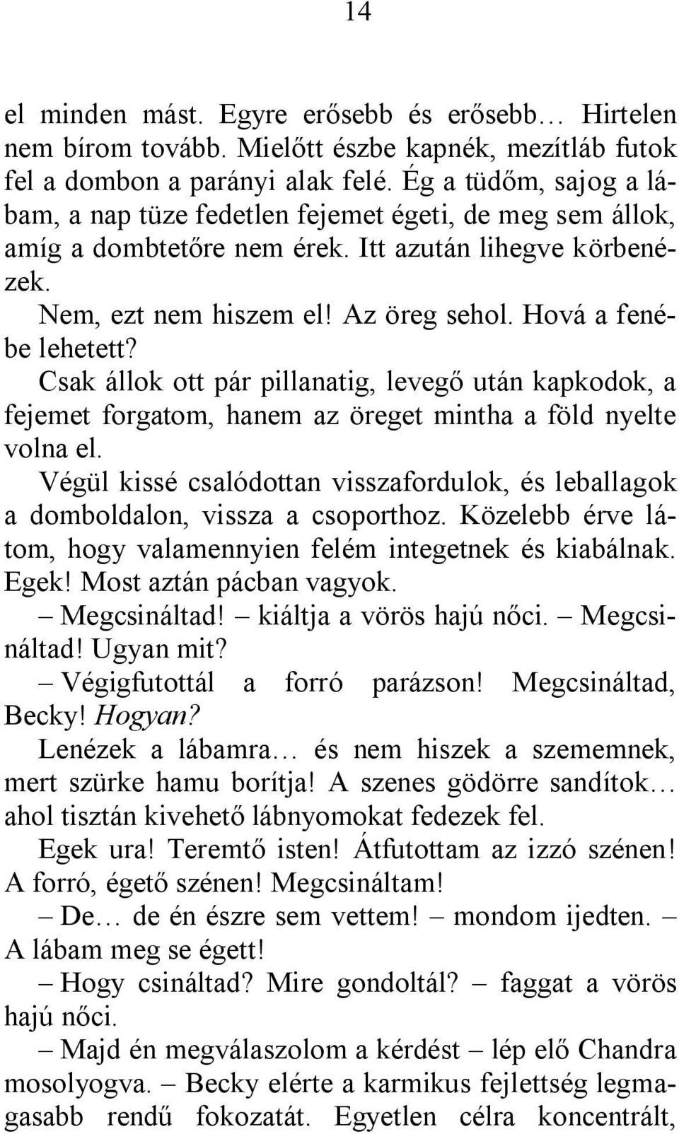 Hová a fenébe lehetett? Csak állok ott pár pillanatig, levegő után kapkodok, a fejemet forgatom, hanem az öreget mintha a föld nyelte volna el.