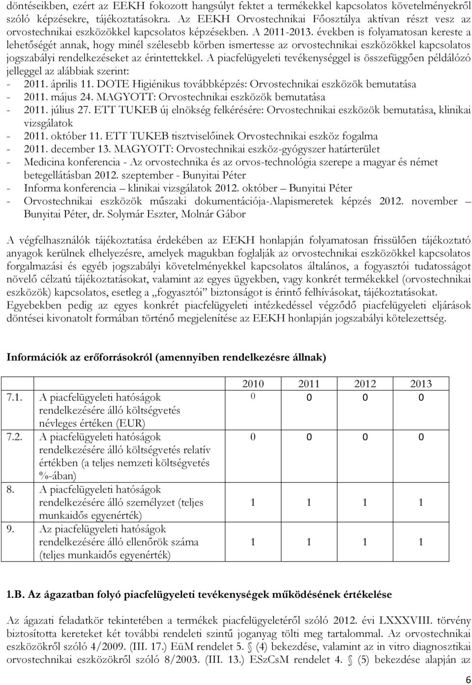 években is folyamatosan kereste a lehetőségét annak, hogy minél szélesebb körben ismertesse az orvostechnikai eszközökkel kapcsolatos jogszabályi rendelkezéseket az érintettekkel.