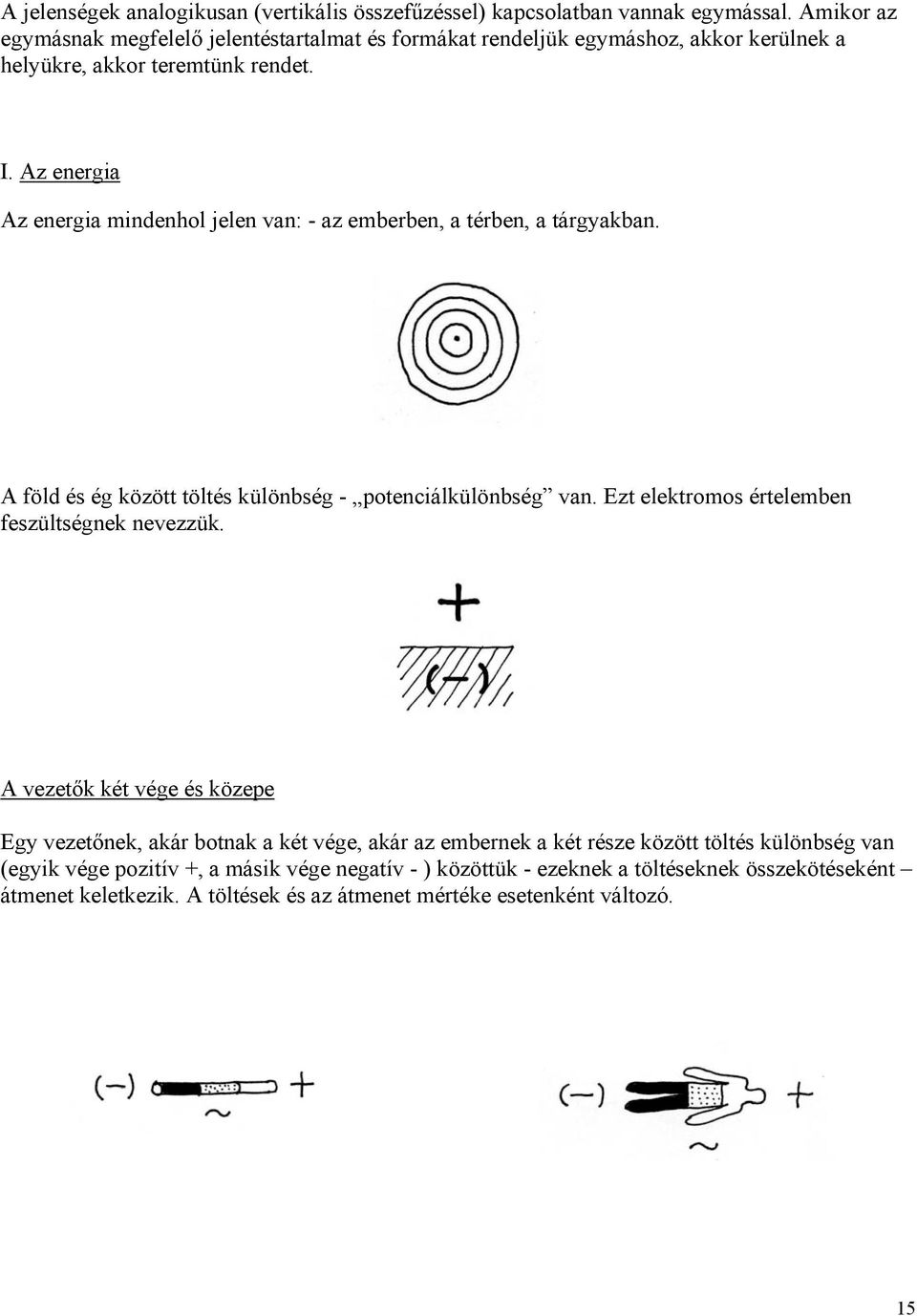 Az energia Az energia mindenhol jelen van: - az emberben, a térben, a tárgyakban. A föld és ég között töltés különbség - potenciálkülönbség van.