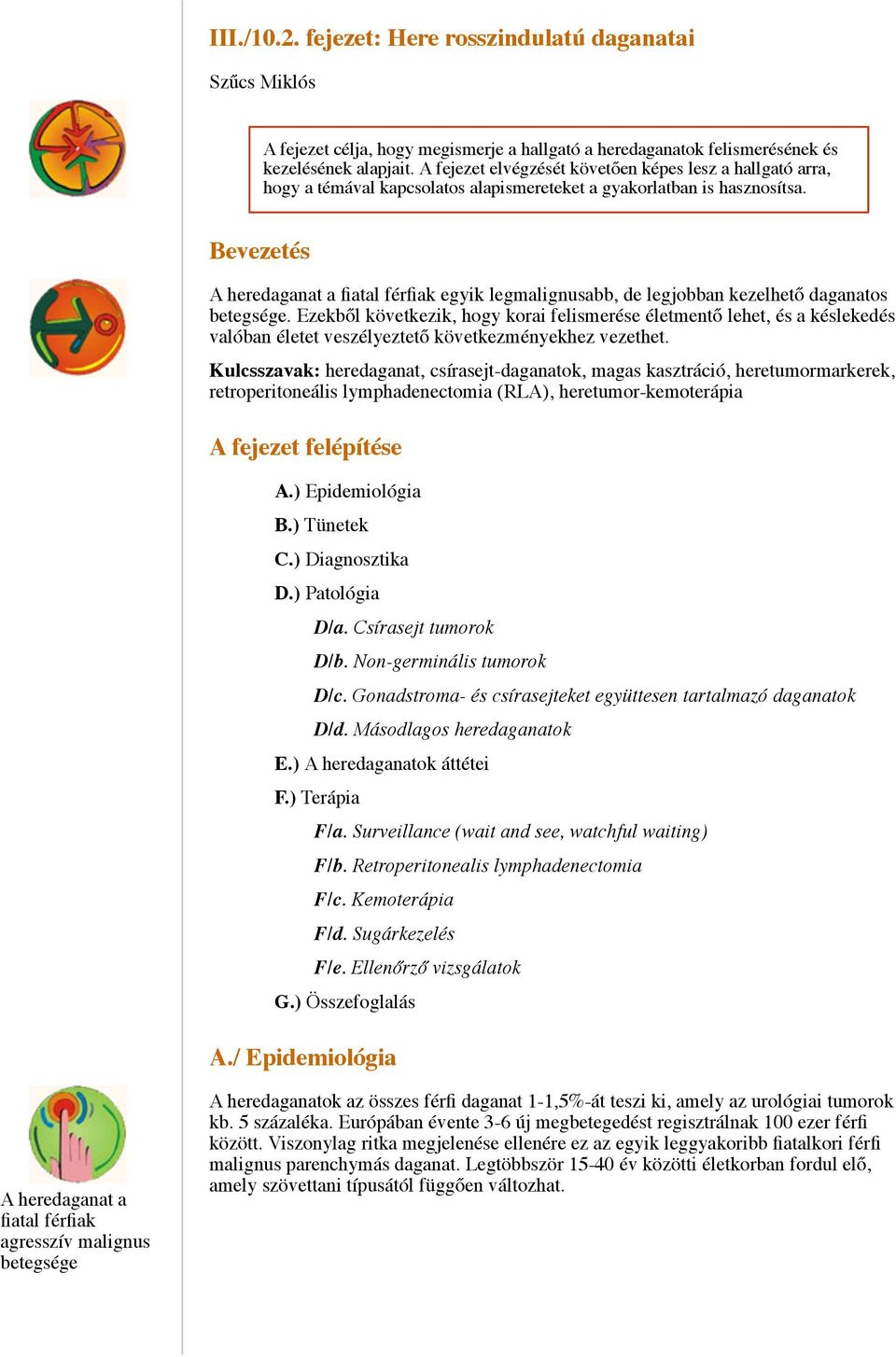 Bevezetés A heredaganat a fiatal férfiak egyik legmalignusabb, de legjobban kezelhető daganatos betegsége.