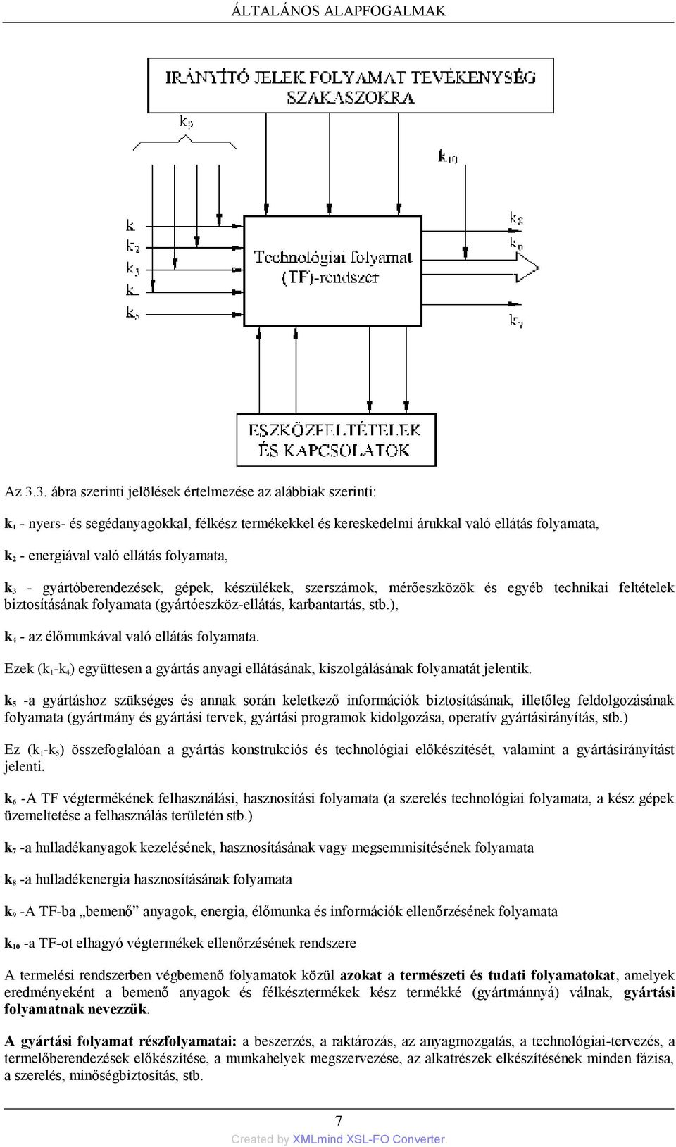 folyamata, k 3 - gyártóberendezések, gépek, készülékek, szerszámok, mérőeszközök és egyéb technikai feltételek biztosításának folyamata (gyártóeszköz-ellátás, karbantartás, stb.