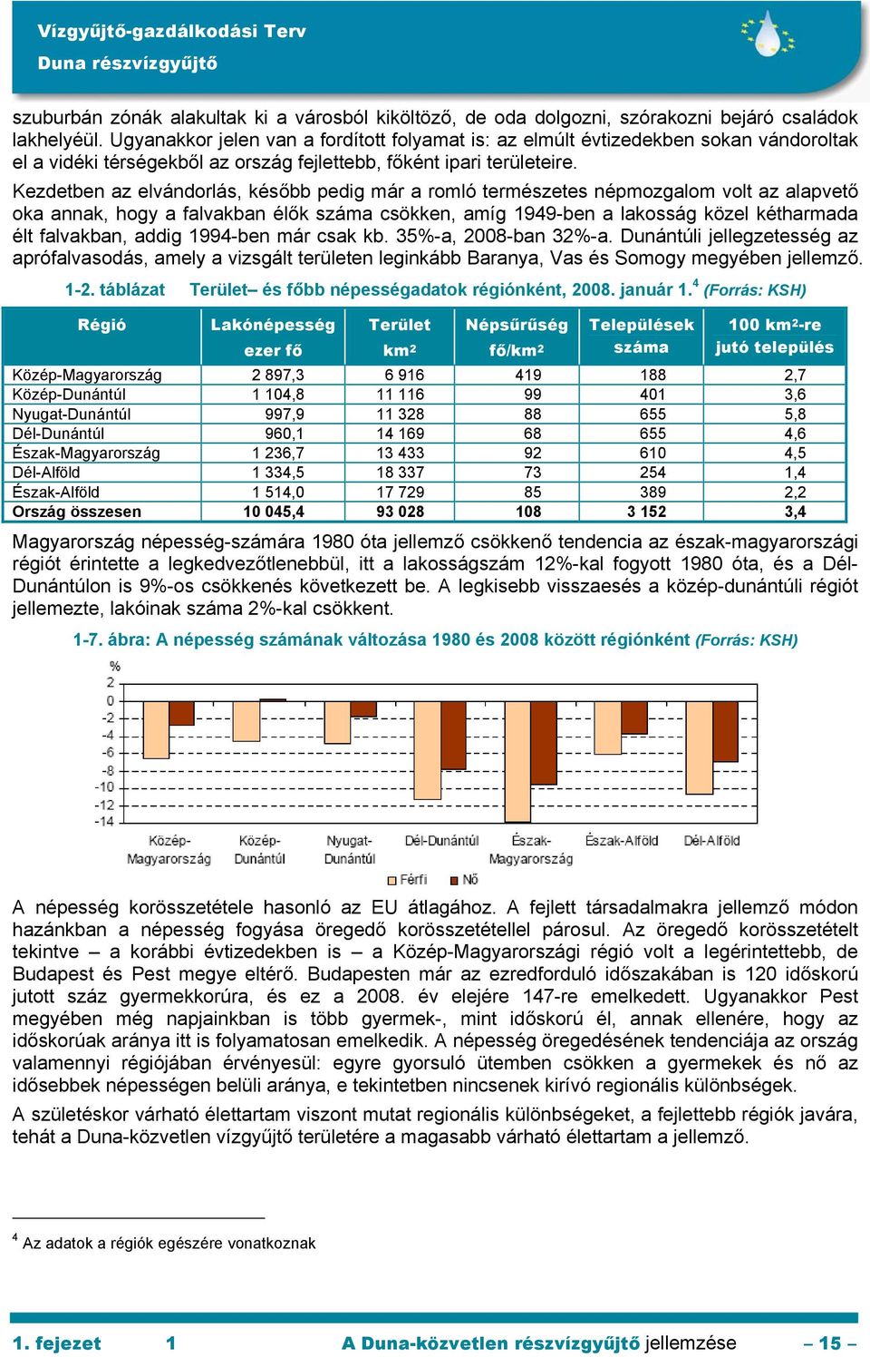 Kezdetben az elvándorlás, később pedig már a romló természetes népmozgalom volt az alapvető oka annak, hogy a falvakban élők száma csökken, amíg 1949-ben a lakosság közel kétharmada élt falvakban,