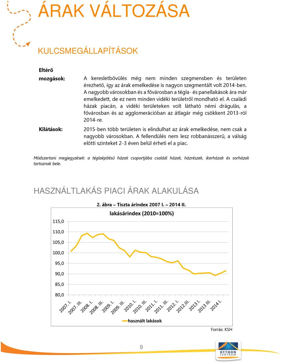 A családi házak piacán, a vidéki területeken volt látható némi drágulás, a fővárosban és az agglomerációban az átlagár még csökkent 2013-ról 2014-re.