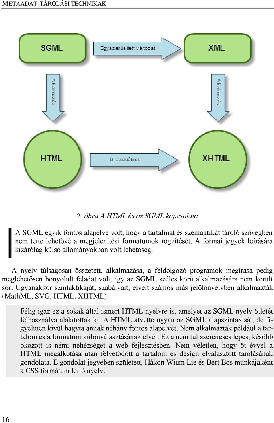 A nyelv túlságosan összetett, alkalmazása, a feldolgozó programok megírása pedig meglehetősen bonyolult feladat volt, így az SGML széles körű alkalmazására nem került sor.