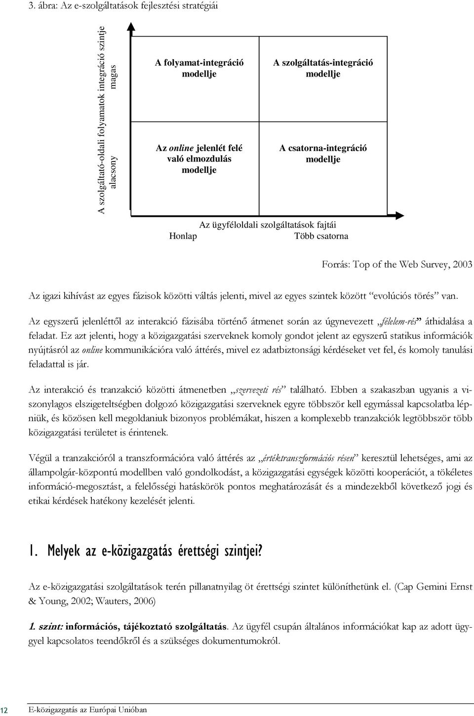 közötti váltás jelenti, mivel az egyes szintek között evolúciós törés van. Az egyszerő jelenléttıl az interakció fázisába történı átmenet során az úgynevezett félelem-rés áthidalása a feladat.