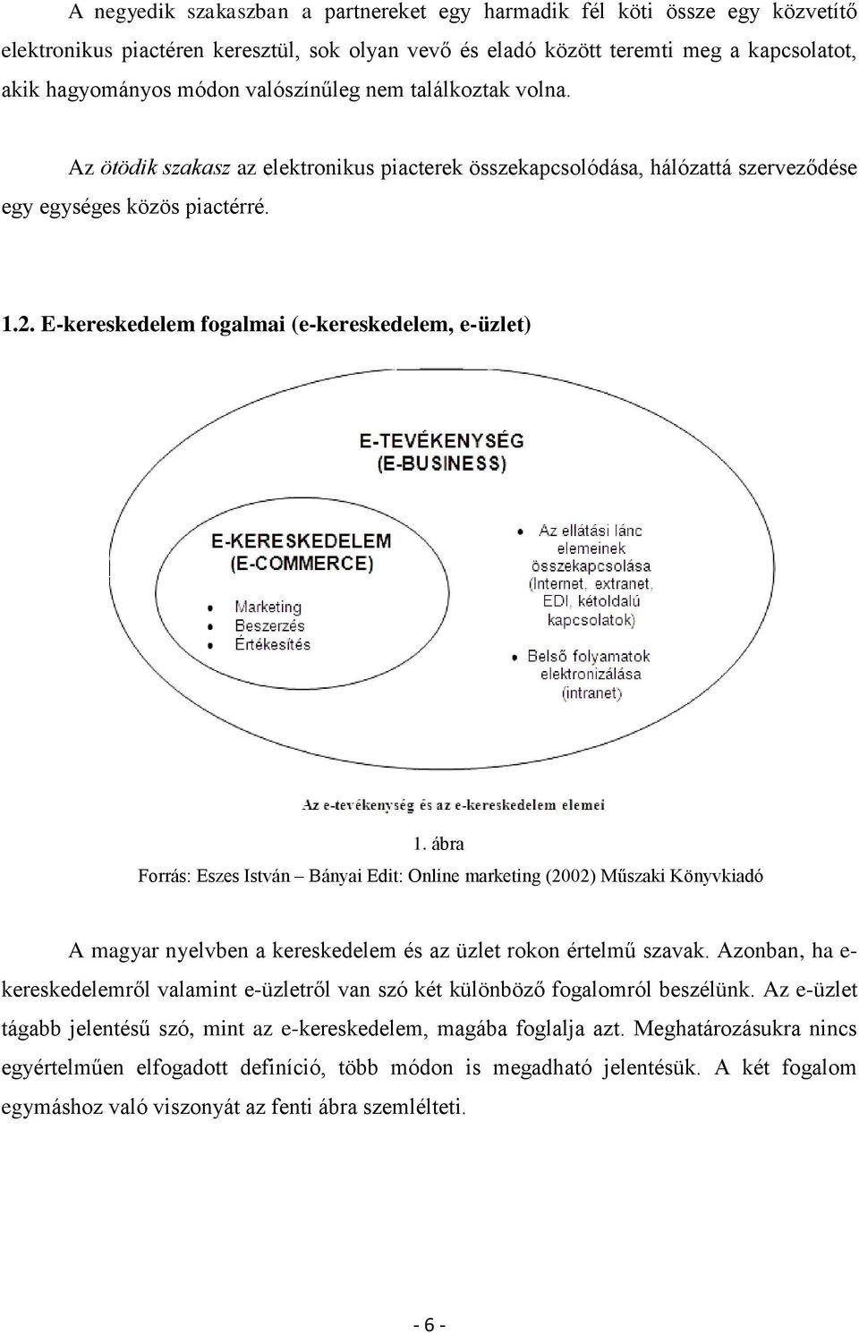 E-kereskedelem fogalmai (e-kereskedelem, e-üzlet) 1.