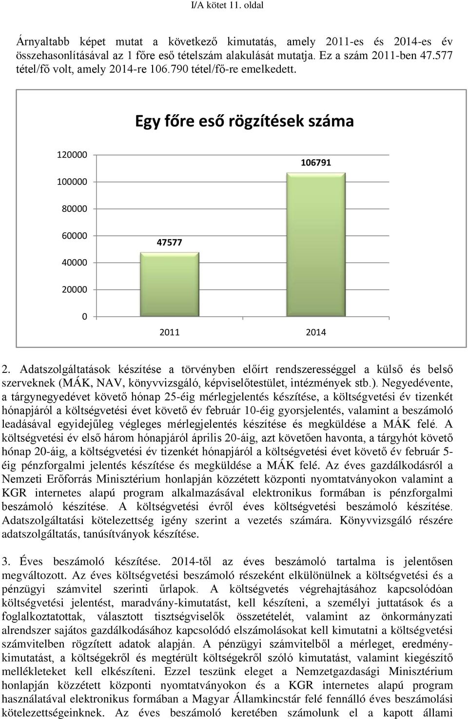 Adatszolgáltatások készítése a törvényben előírt rendszerességgel a külső és belső szerveknek (MÁK, NAV, könyvvizsgáló, képviselőtestület, intézmények stb.).