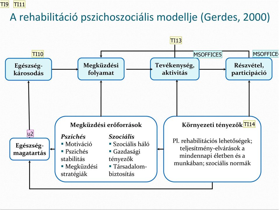 Társadalombiztosítás Egészségmagatartás Megküzdési erőforrások Pszichés Motiváció Pszichés stabilitás Megküzdési