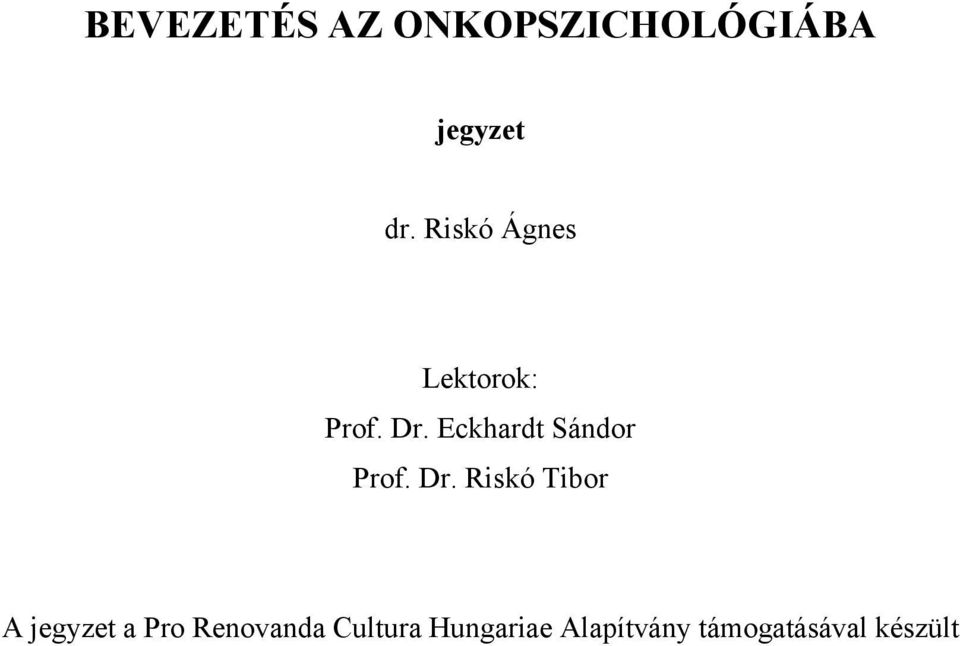 Eckhardt Sándor Prof. Dr.