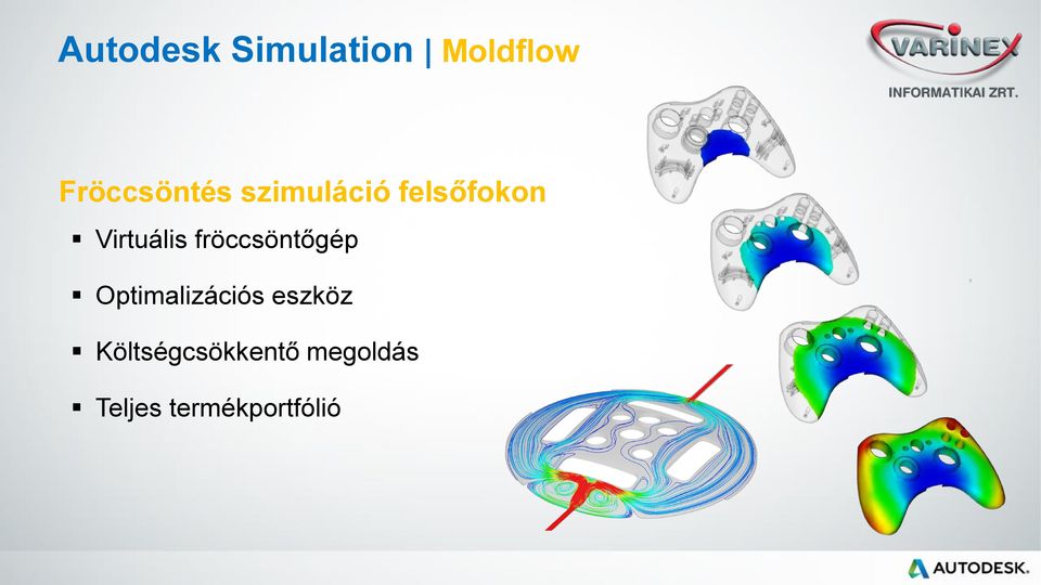 Virtuális fröccsöntőgép Optimalizációs
