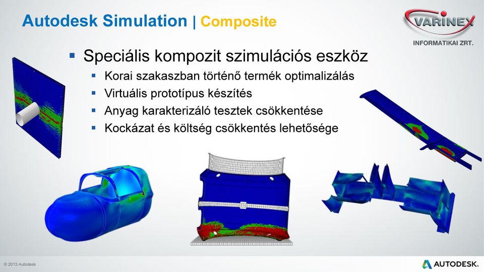 optimalizálás Virtuális prototípus készítés Anyag