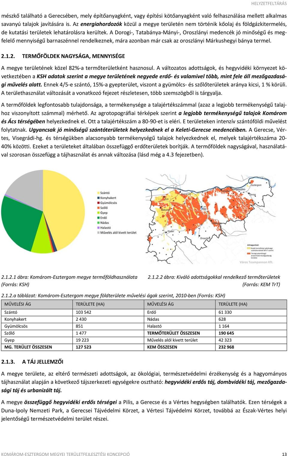 A Dorogi, Tatabánya Mányi, Oroszlányi medencék jó minőségű és megfelelő mennyiségű barnaszénnel rendelkeznek, mára azonban már csak az oroszlányi Márkushegyi bánya termel. 2.