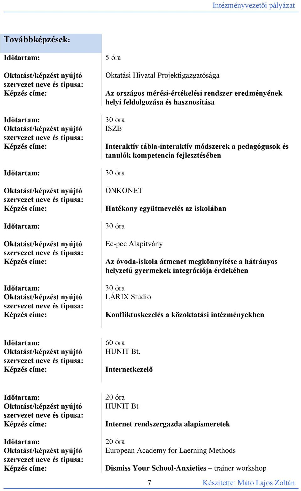 Oktatási Hivatal Projektigazgatósága Az országos mérési-értékelési rendszer eredményének helyi feldolgozása és hasznosítása 30 óra ISZE Interaktív tábla-interaktív módszerek a pedagógusok és tanulók