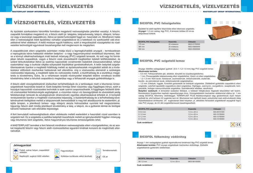 használati víz. Mindhárom hatás ellen a nedvességnek kitett épületrész vízhatlan szigetelésével és a keletkező víz szerkezettől való elvezetésével lehet védekezni.