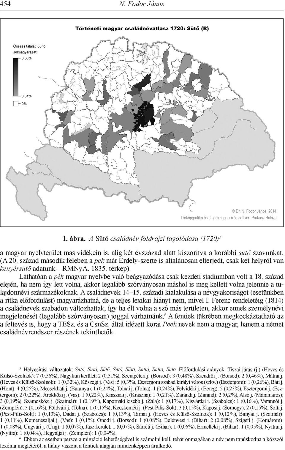 Láthatóan a pék magyar nyelvbe való beágyazódása csak kezdeti stádiumban volt a 18.