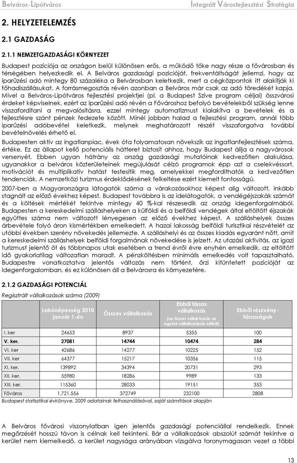 A forrásmegosztás révén azonban a Belváros már csak az adó töredékét kapja. Mivel a Belváros-Lipótváros fejlesztési projektjei (pl.