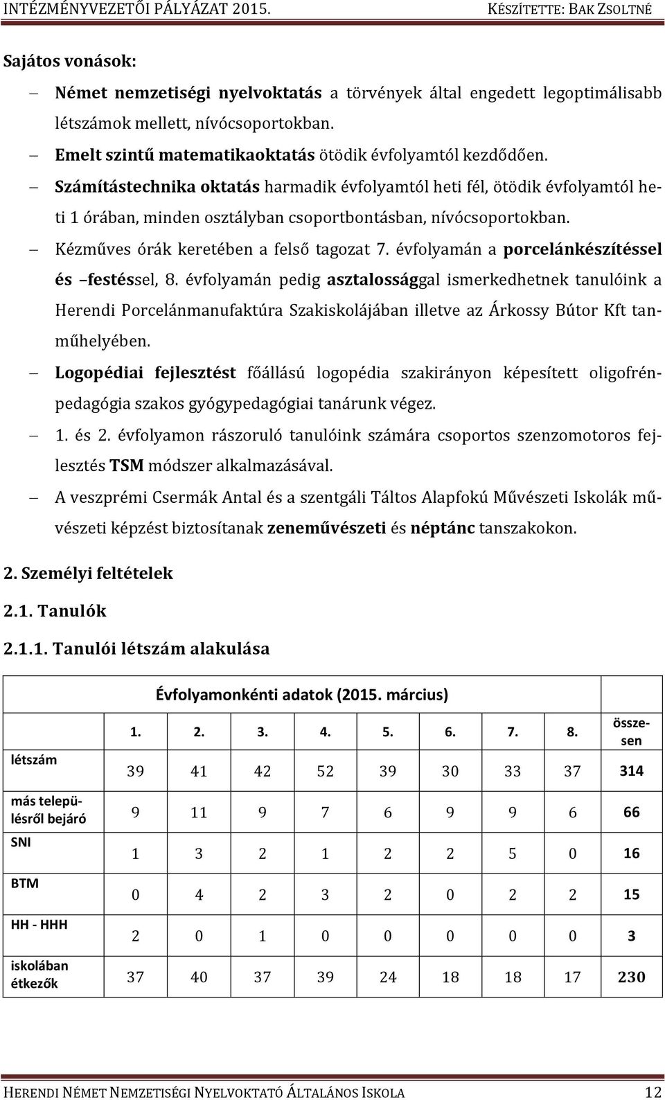 évfolyamán a porcelánkészítéssel és festéssel, 8. évfolyamán pedig asztalossággal ismerkedhetnek tanulóink a Herendi Porcelánmanufaktúra Szakiskolájában illetve az Árkossy Bútor Kft tanműhelyében.