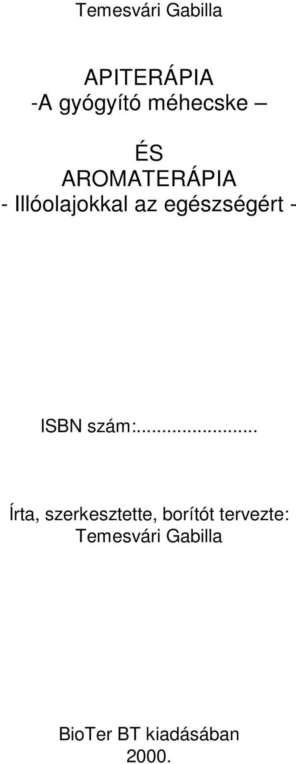 egészségért - ISBN szám:.