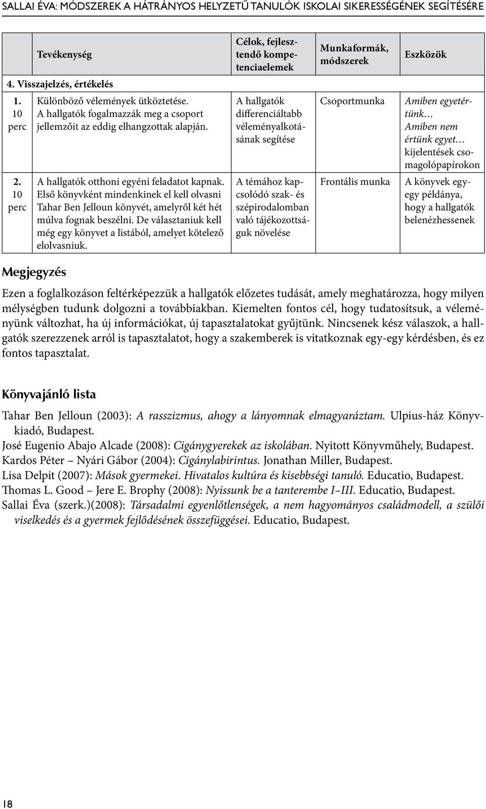 Első könyvként mindenkinek el kell olvasni Tahar Ben Jelloun könyvét, amelyről két hét múlva fognak beszélni. De választaniuk kell még egy könyvet a listából, amelyet kötelező elolvasniuk.