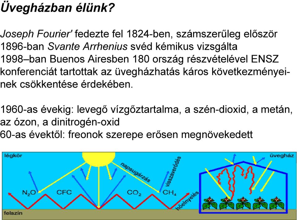 vizsgálta 1998 ban Buenos Airesben 180 ország részvételével ENSZ konferenciát tartottak az