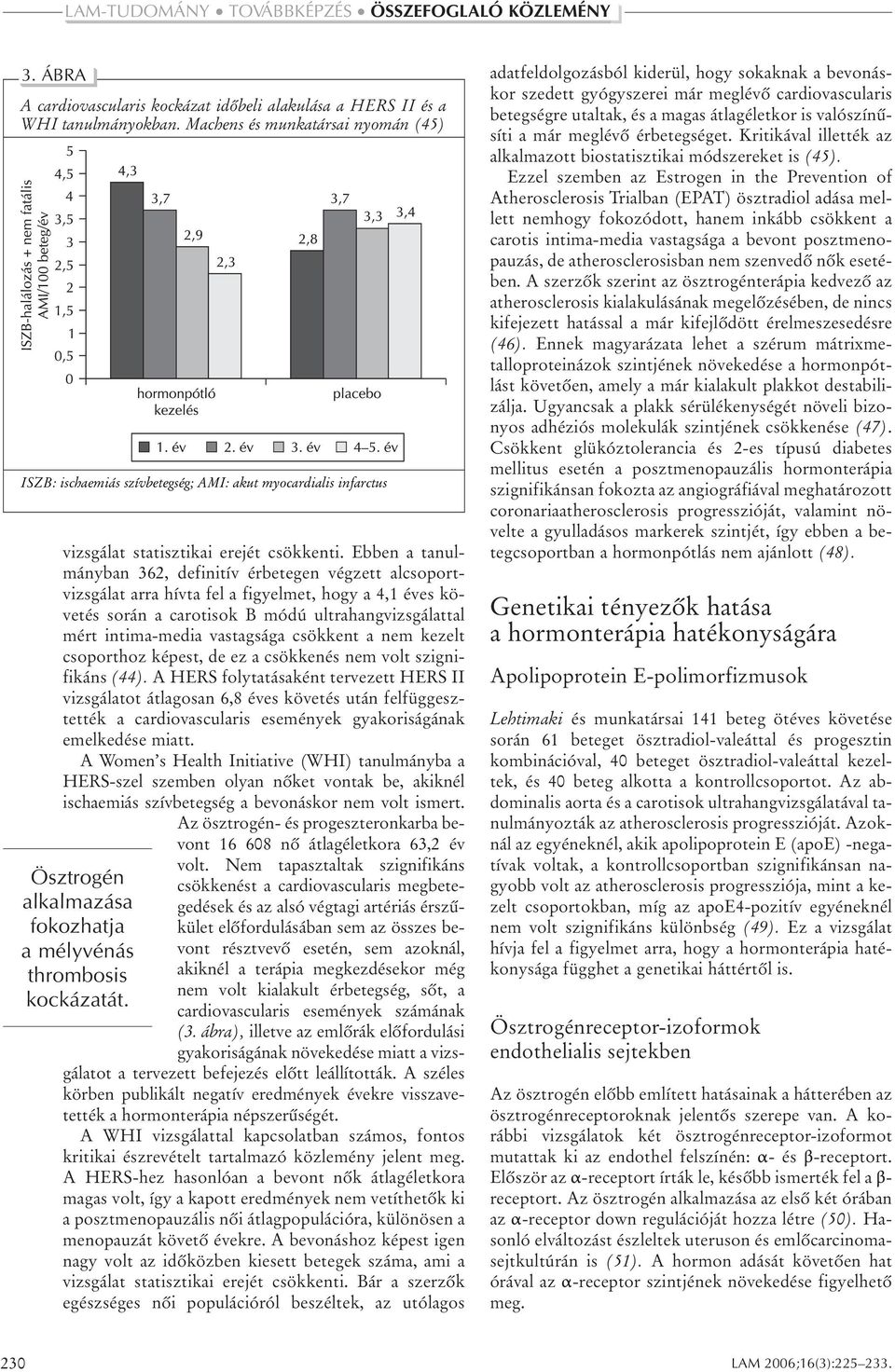 Ebben a tanulmányban 362, definitív érbetegen végzett alcsoportvizsgálat arra hívta fel a figyelmet, hogy a 4,1 éves követés során a carotisok B módú ultrahangvizsgálattal mért intima-media