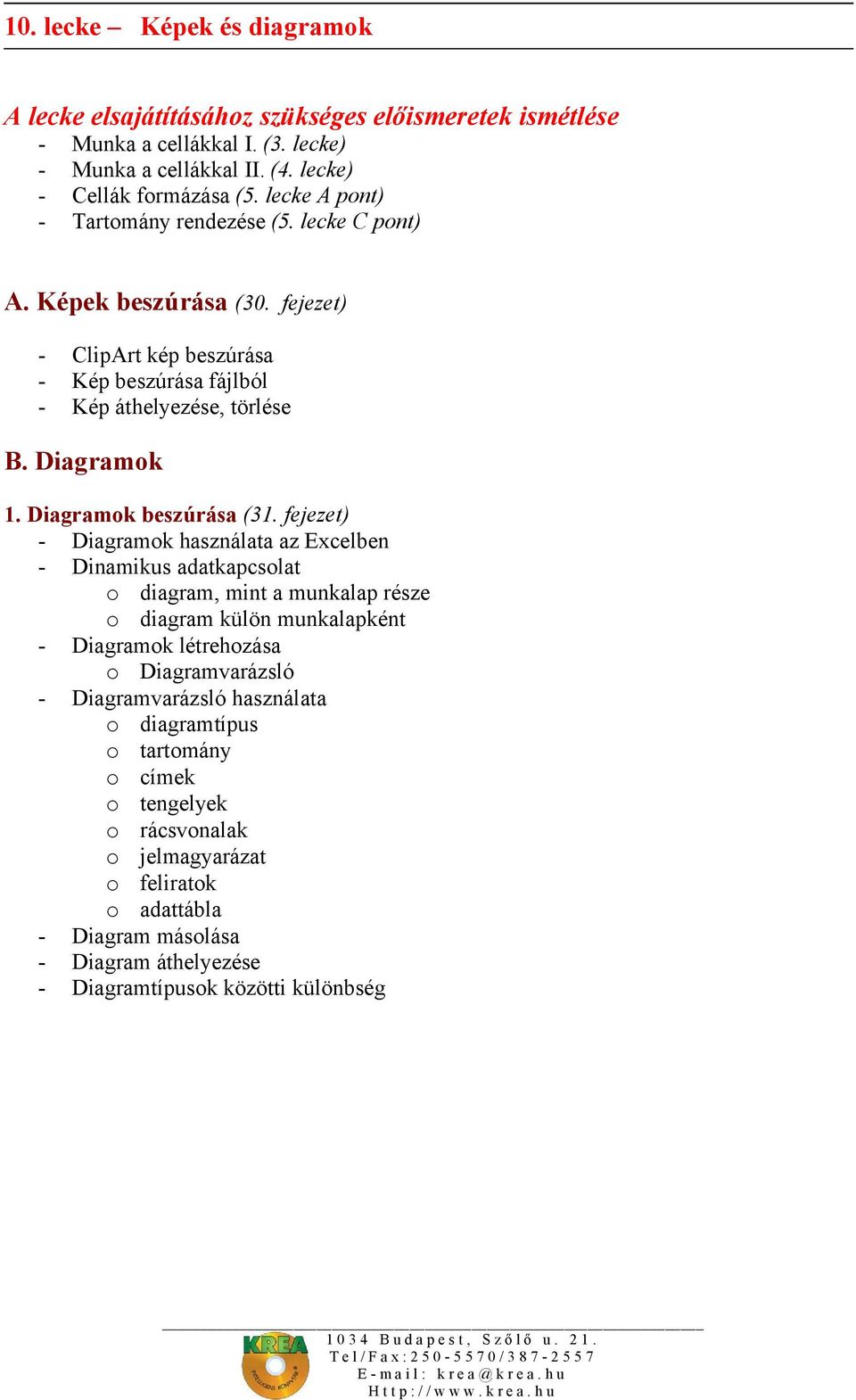 Diagramok beszúrása (31.