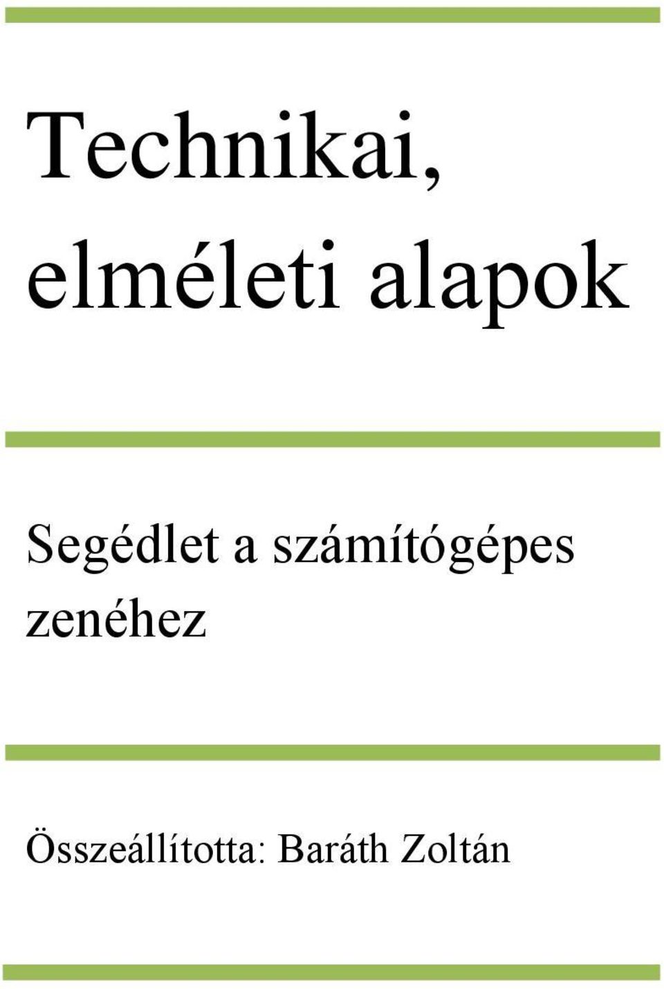 számítógépes zenéhez