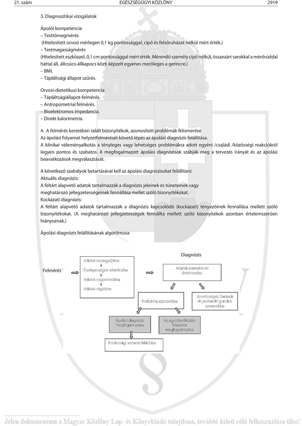 Mérendõ személy cipõ nélkül, összezárt sarokkal a mérõrúddal háttal áll, állcsúcs-állkapocs közti képzelt egyenes merõleges a gerincre.) BMI. Tápláltsági állapot szûrés.